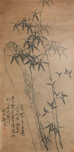 A CHINESE PAINTING OF BAMBOOS