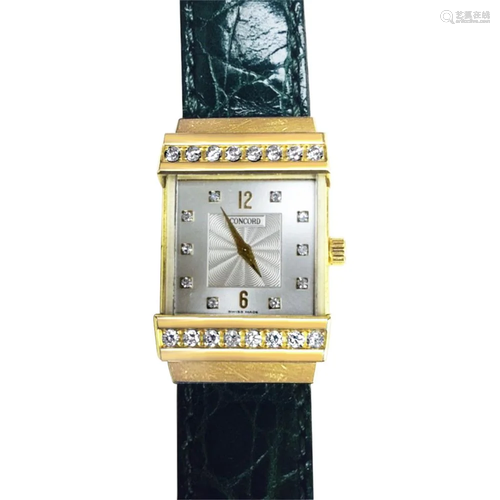 Concord Crystale Ladies Watch, 18k Gold &VVS Diamonds