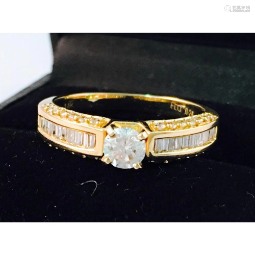 14k Gold, 0.50CT VS/G Diamond Engagement Ring
