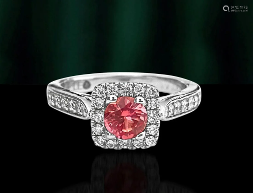 Vintage, 1.20ct Tourmaline & Diamond Ring For Her