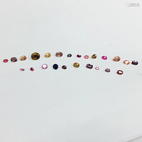 20.65 Carat: Yellow, Pink, Blue; Mix Sapphire Lot