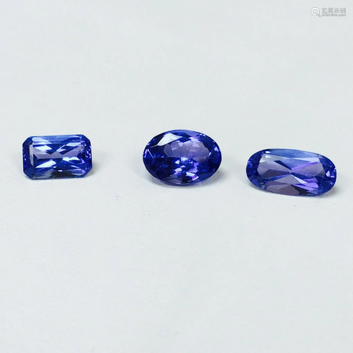 7.40 Carat, Loose Tanzanite Stones. 100% Natural.