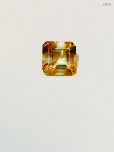 9.80 Carat Citrine. Excellent quality gemstone. AAA