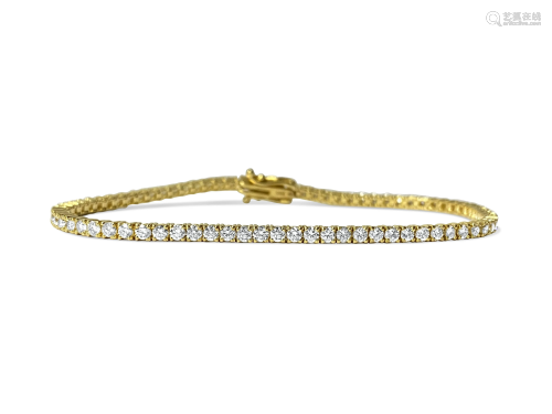 4.00ct VVS Diamond Tennis Bracelet