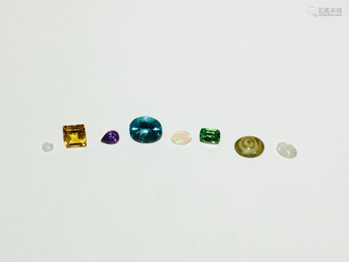 13.35 Mix Gemstone lot. Opal, Citrine, Peridot and more