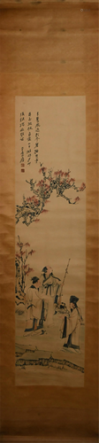 A CHINESE PAINTING OF FIGURES