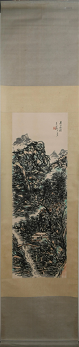 A CHINESE PAINTING OF LANDSCAPE