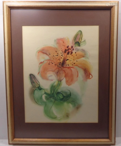 Original Vintage 1955 Signed Watercolor.