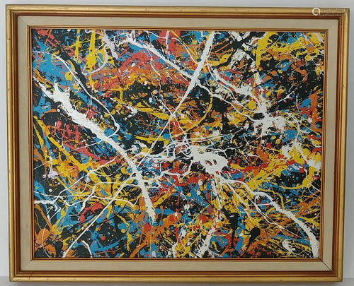 Jackson Pollock Abstract Painting.