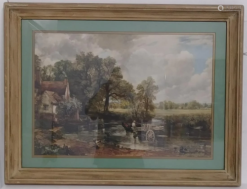 Vintage John Constable Framed Print ( Haywain)