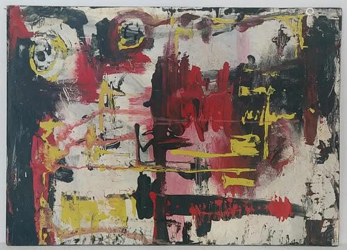 1951Manolo Millares Abstract Painting. Nº: 163