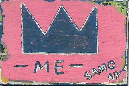 JMB Signed - SAMO CROWN - Painting Signed on Reverse