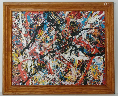 Jackson Pollock Abstract Painting.