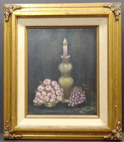 Vintage Original Oil Painting signed by artist M. S