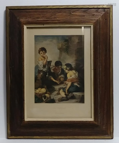 Old Franz-Hanfstaengl Framed Etching Engraving