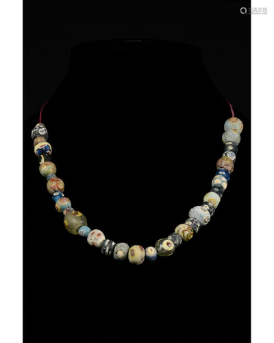 ANCIENT MILLEFIORI GLASS NECKLACE