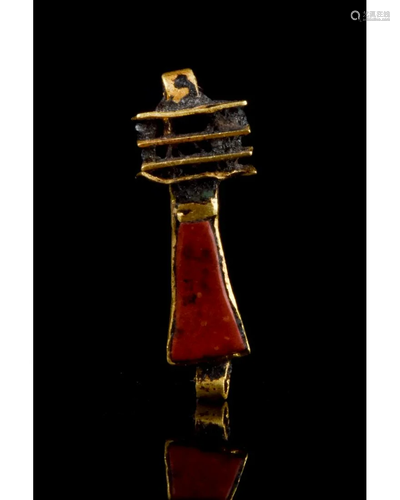 EGYPTIAN GOLD DJED PILLAR AMULET