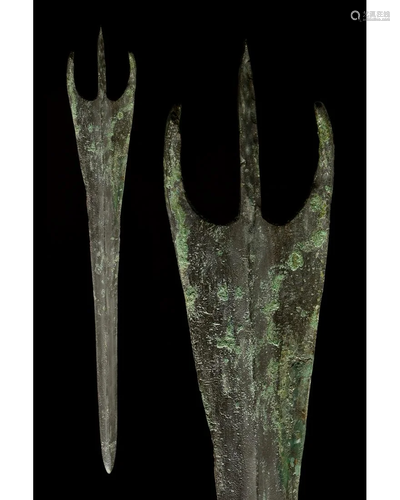 GREEK 'TROJAN' BRONZE SWORD BLADE