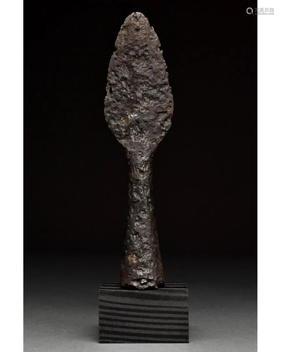 IRON AGE IRON SPEAR HEAD ON STAND