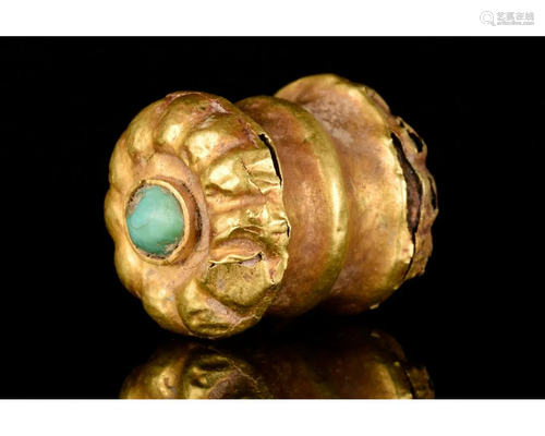 LARGE MEDIEVAL GOLD BEAD / PENDANT