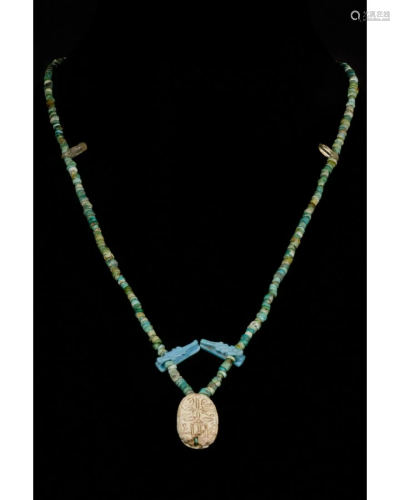 EGYPTIAN SCARAB NECKLACE