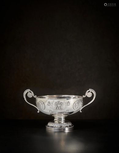 A SILVER WEDDING CUP