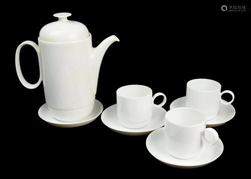 [German] A Set of Rosenthal Leadless Tea Set for Three