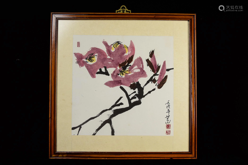 [Korean] A Traditional Painting of Magnolia by the