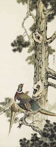 刘奎龄（1885-1967） 锦绣前程 绢本设色 立轴