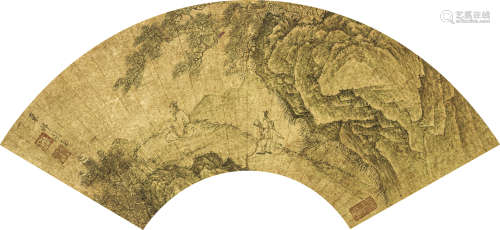 周 臣（1460-1535） 山水扇面 纸本水墨 镜心