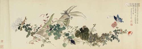 吴青霞（1910-2008） 花卉 绢本设色 镜心