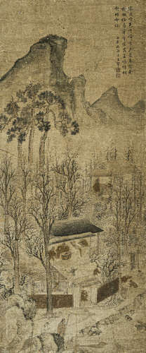 王石谷（1632-1717） 山居图 纸本设色 立轴