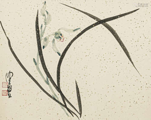 陈佩秋（1922-2020） 兰花 纸本水墨 镜心