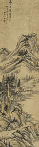 任 预（1853-1901） 万木无声待雨来 纸本设色 镜心