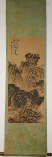 Chinese Painting Signed Yuanji Qing Style