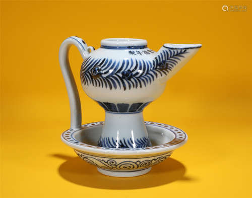 Blue and White Ewer Xuande Style