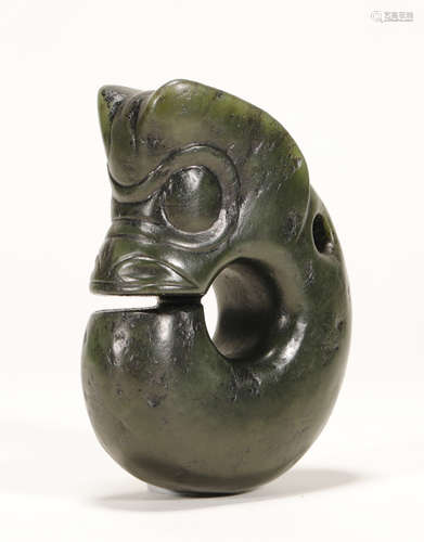 Carved Jade Pig Dragon Hongshan Culture