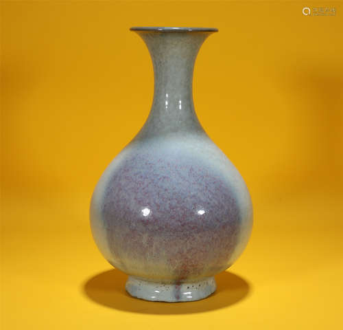 Purple Splashed Jun Vase Yuhuchunping Song Style