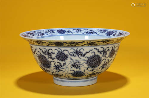 Blue and White Bowl Kangxi Style