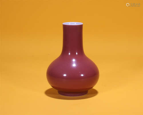 Copper Red Vase Qianlong Style