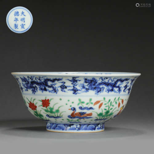 CHINESE BOWL, XUANDE PERIOD,  MING DYNASTY,