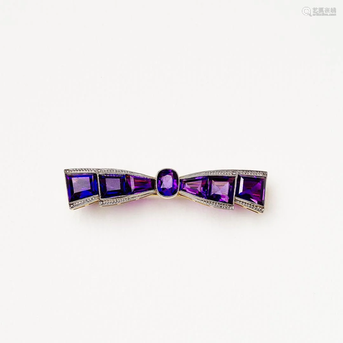 ART DECO BOW BROOCH