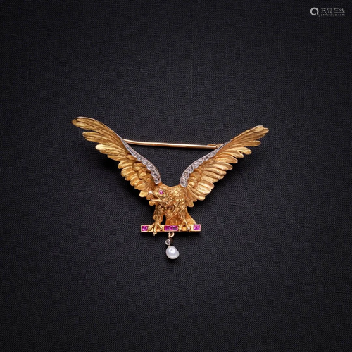 EAGLE BROOCH-PENDANT