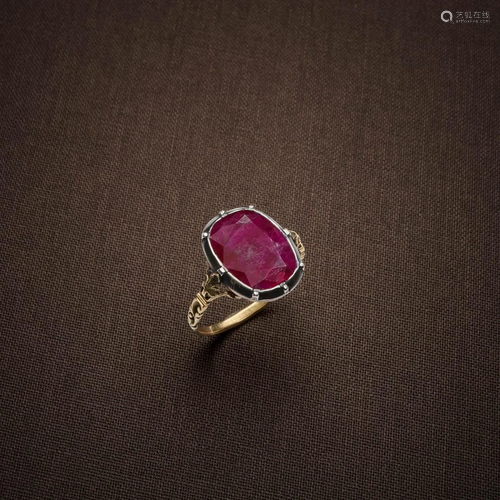 LATE 18TH CENTURY RUBY RING