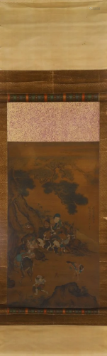 A Chinese Scroll Painting by Pu Xin Yu