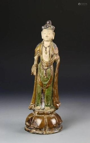 Chinese Pottery Buddha
