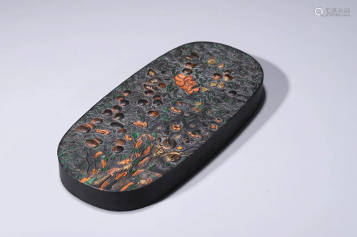 Chinese Imperial Inkstone Marked Qian Long
