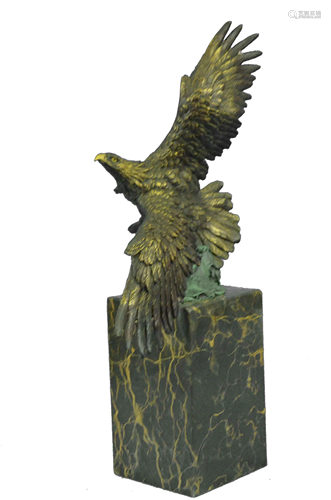 Milo Eagle Bust Bronze Statue