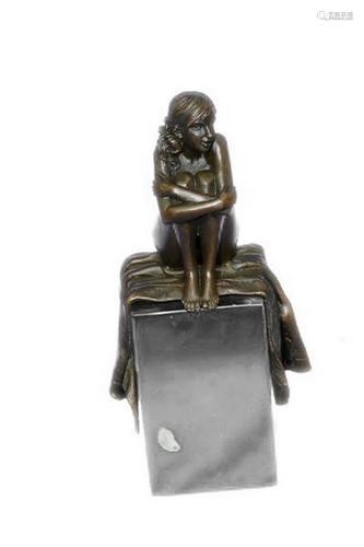 Mavchi Nude Woman Bronze Sculpture