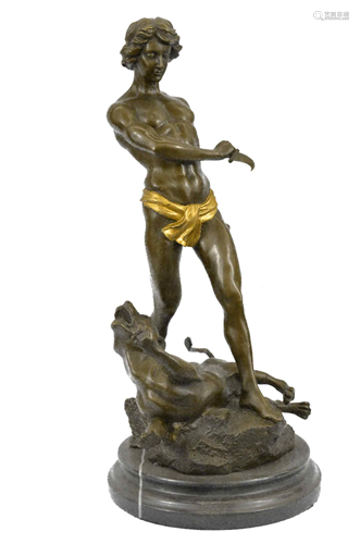 Loys Potet Tarzan Bronze Sculpture